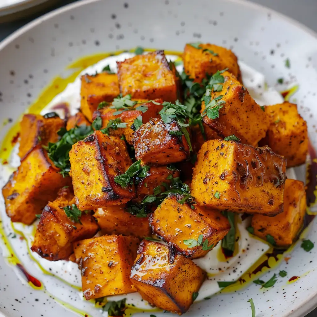 Potimarron tendre aux épices et crème feta