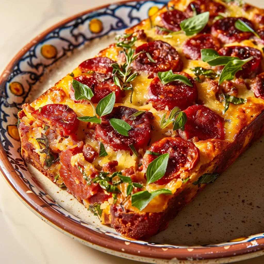Plat garni de chorizo, fromage et herbes fraîches, dans une assiette chic.