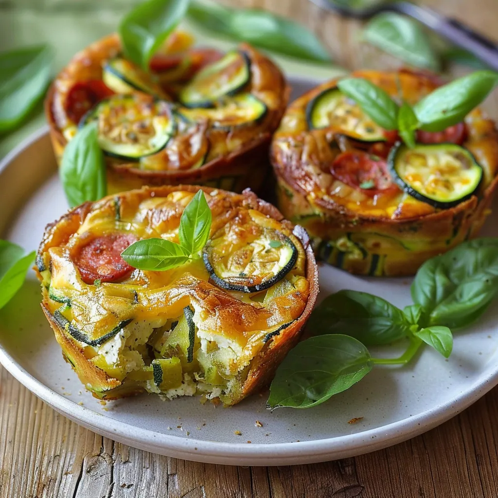 Clafoutis salé aux courgettes, chorizo et chèvre