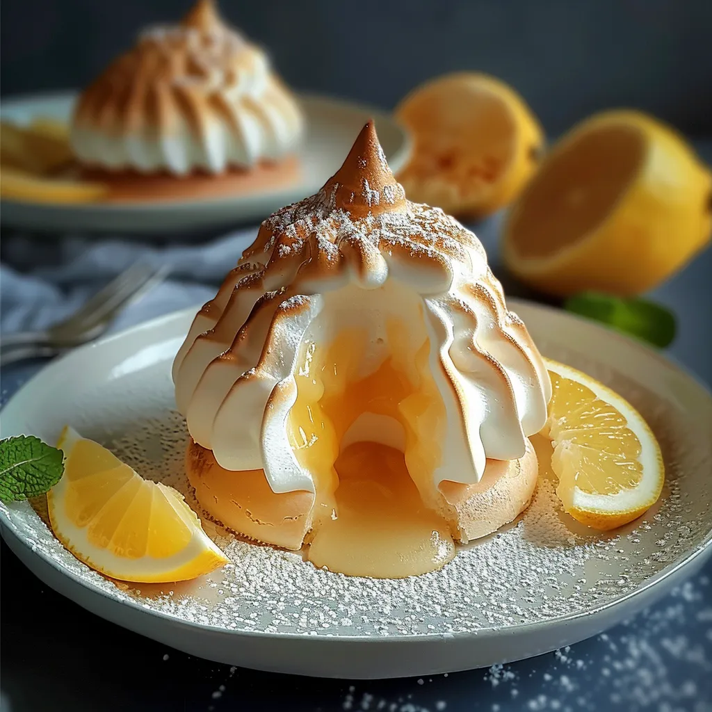 Charlotte au Citron Meringuée classique française