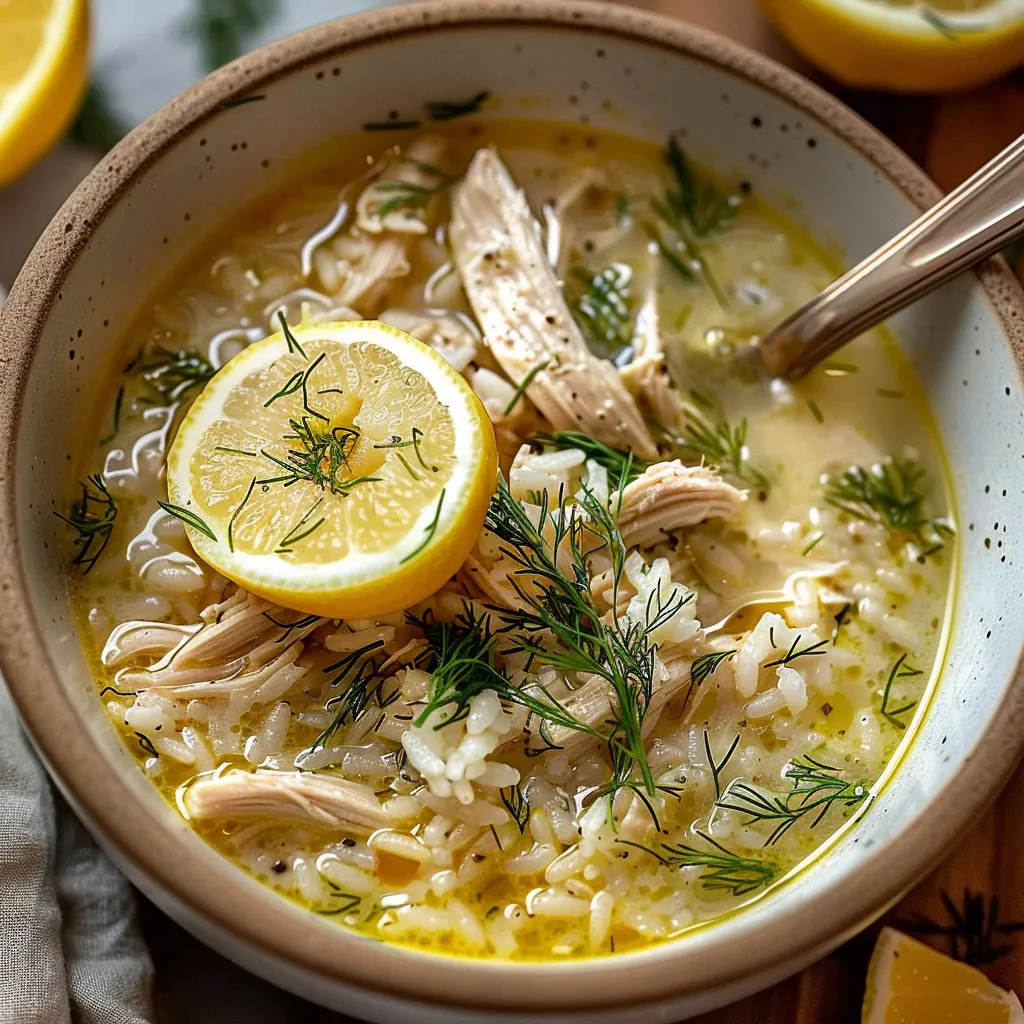 Soupe au Poulet Fermier et Citron de Menton