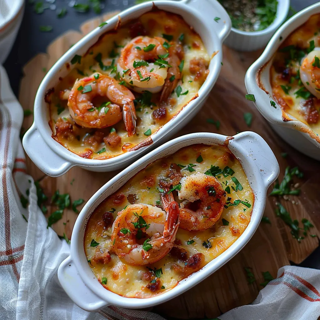 Gambas au Chorizo & Parmesan