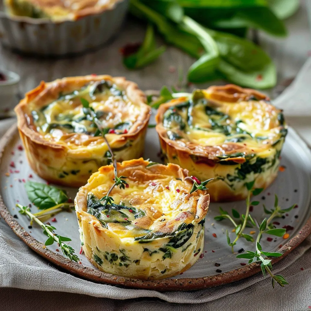 Quiche Sans Pâte aux Épinards