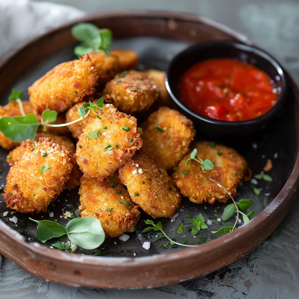 Croquettes végétales aux pois chiches dorées et croustillantes