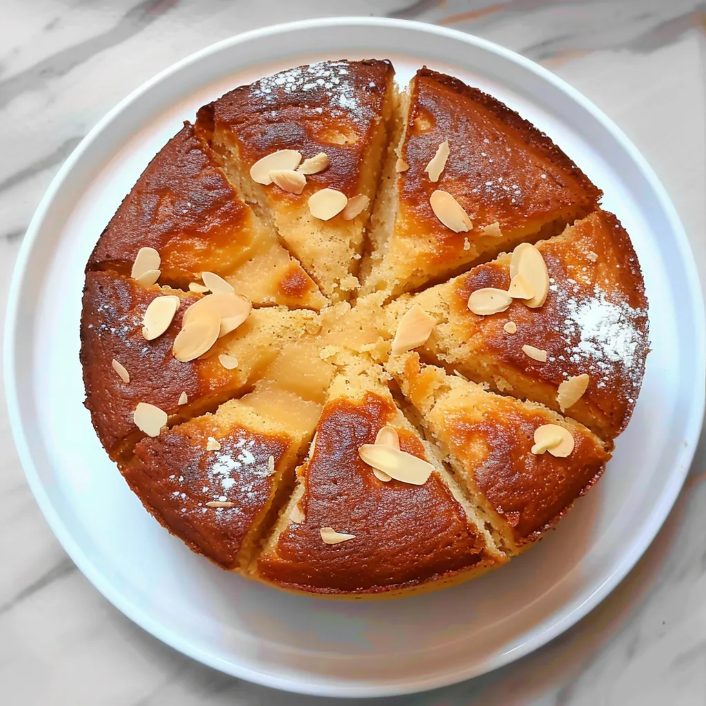 Gâteau moelleux au yaourt et aux amandes