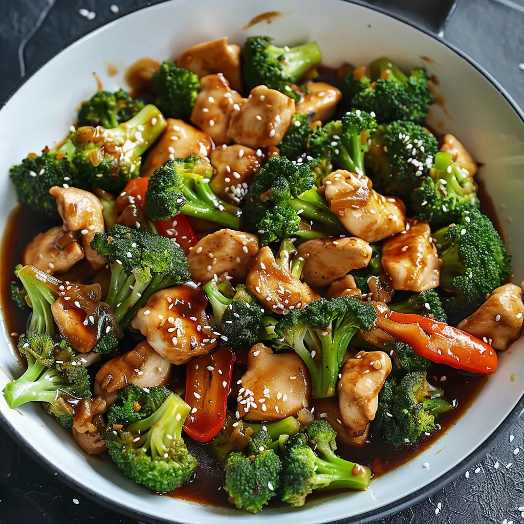 Sauté de poulet aux brocolis façon asiatique