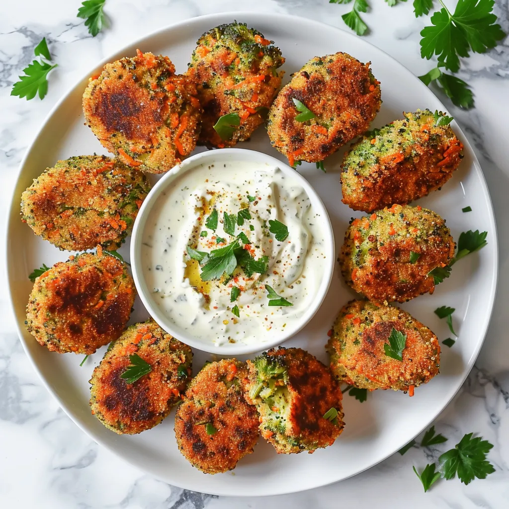 Croquettes de Brocolis et Carottes aux Herbes