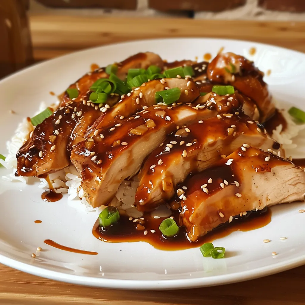 Poulet mijoté façon japonaise à la mijoteuse