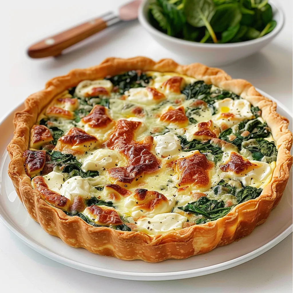 Quiche aux épinards et fromage de Provence