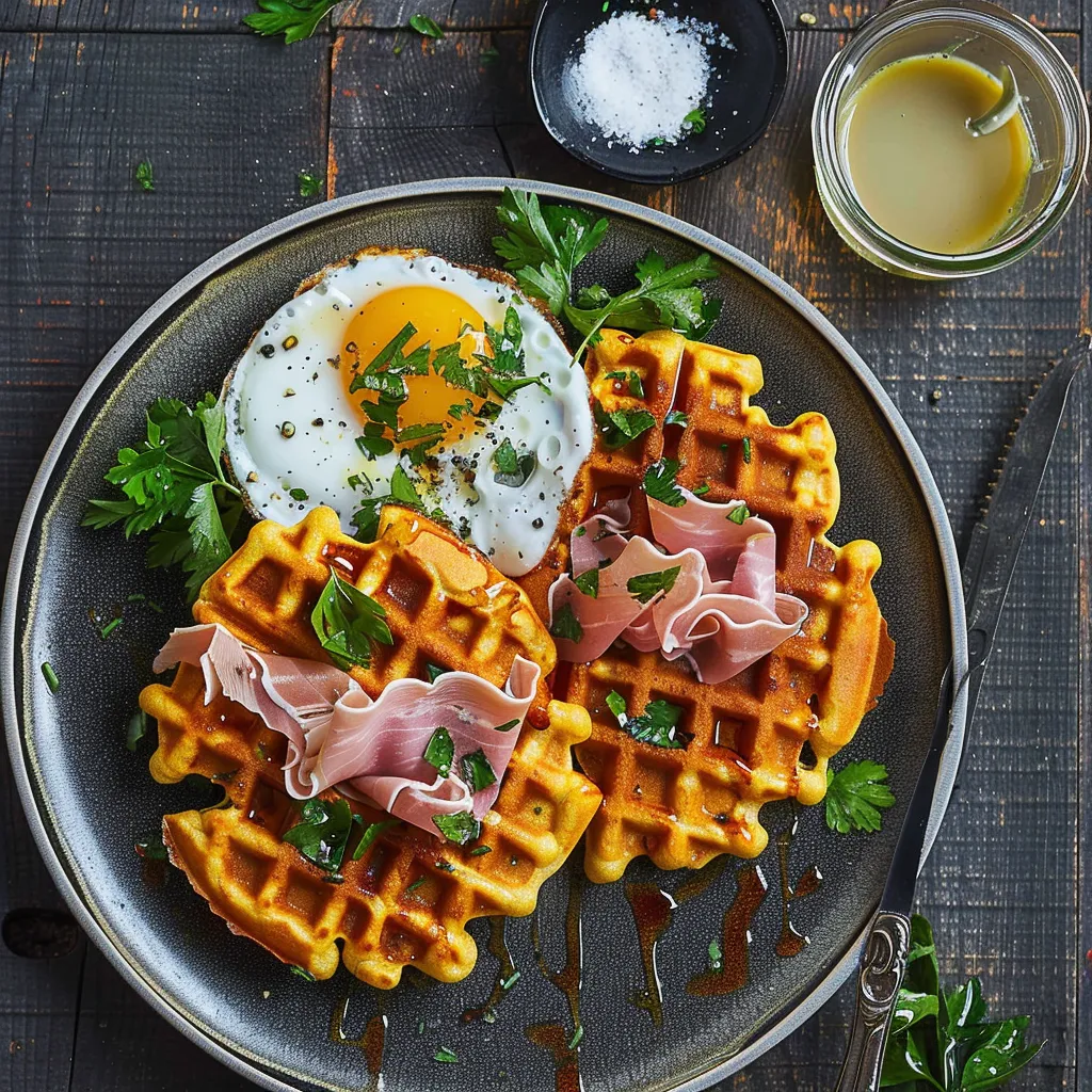 Gaufres salées aux carottes et Comté - Une recette originale française