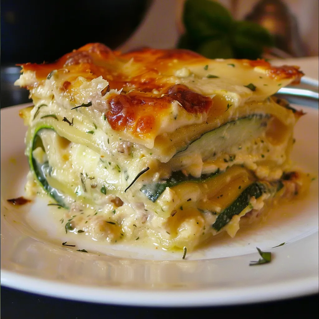 Lasagnes aux courgettes à la provençale