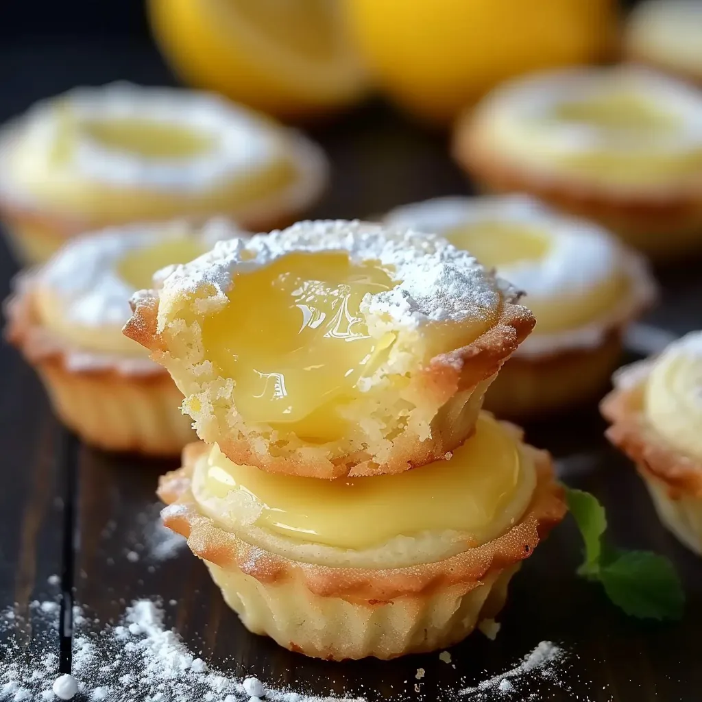 Minis Sablés au Citron - Base Biscuitée et Crème Citronnée