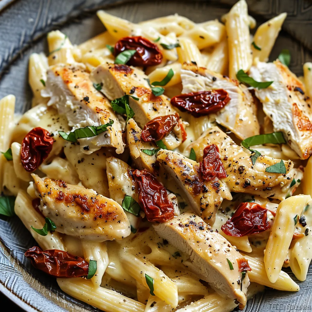 Pâtes Crémeuses au Poulet - Une recette gourmande à la française