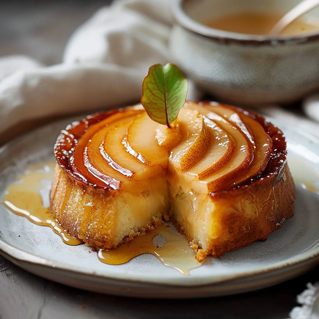 Tarte Tatin aux poires - Dessert traditionnel français