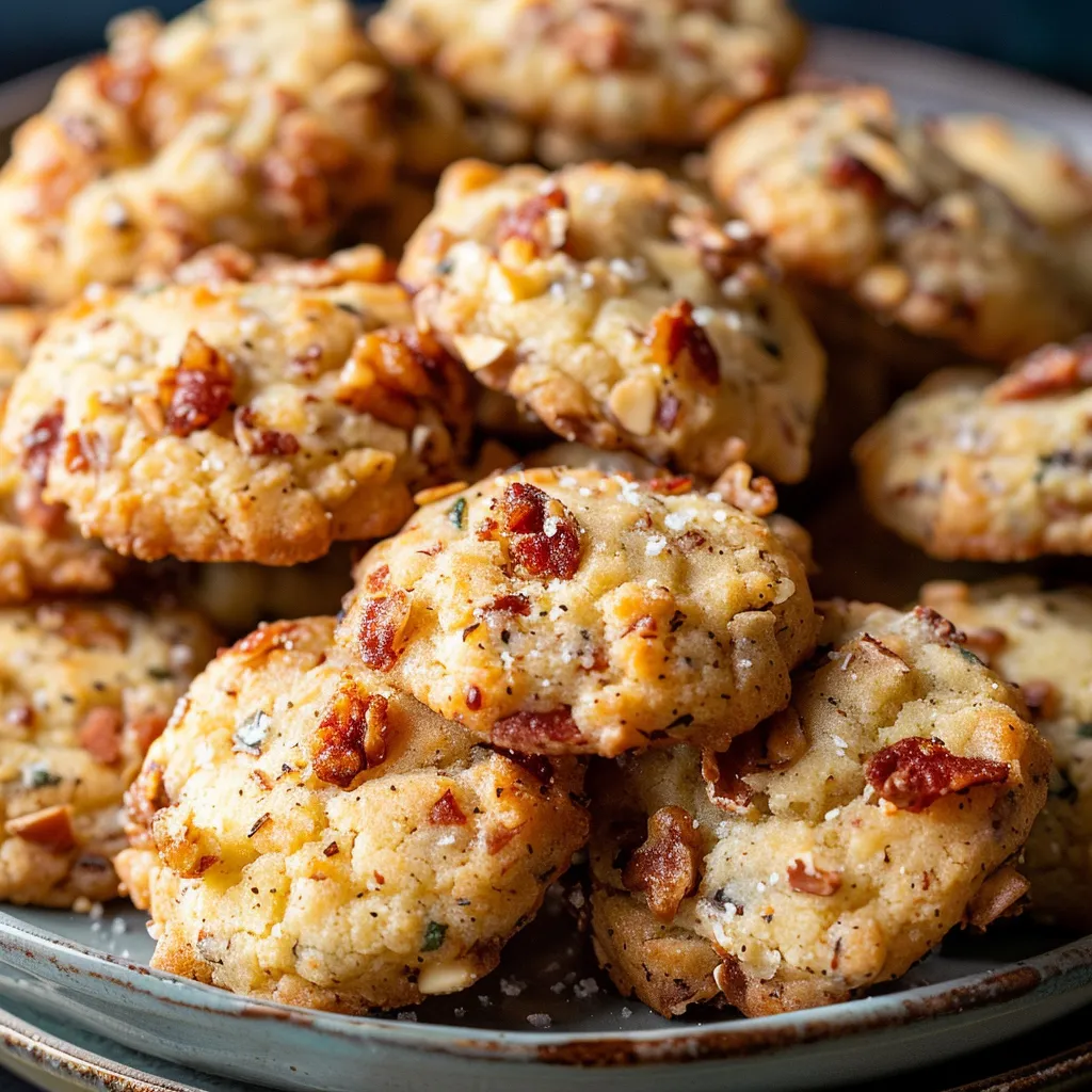 Sablés au Comté, saucisson sec et noix