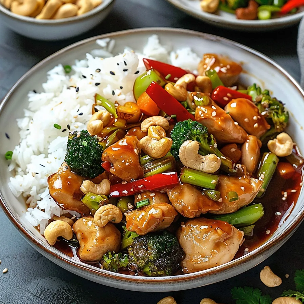 Plat de Poulet et Noix de Cajou
