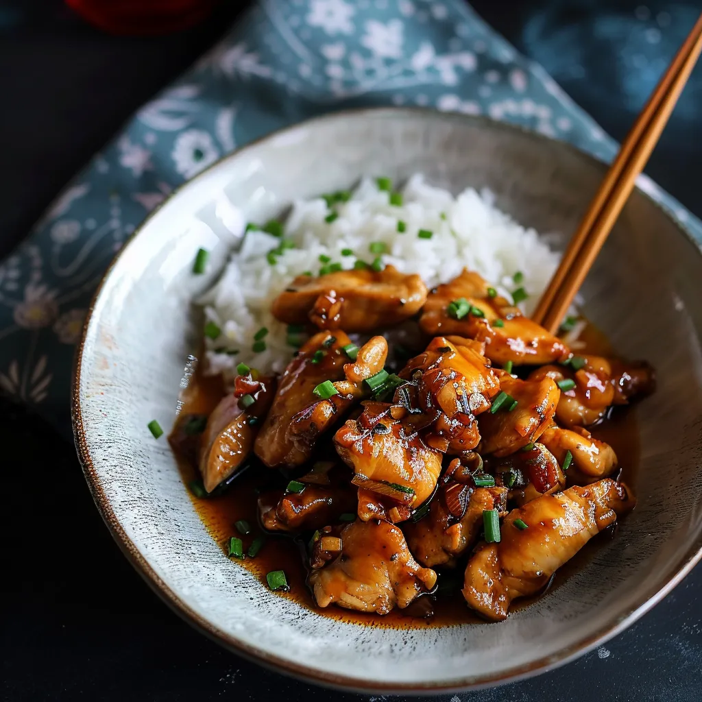Poulet au Gingembre Frais - Spécialité Asiatique