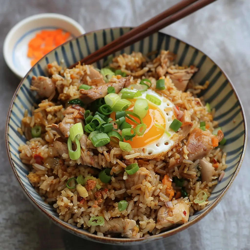 Riz Sauté au Poulet à la Thaïlandaise