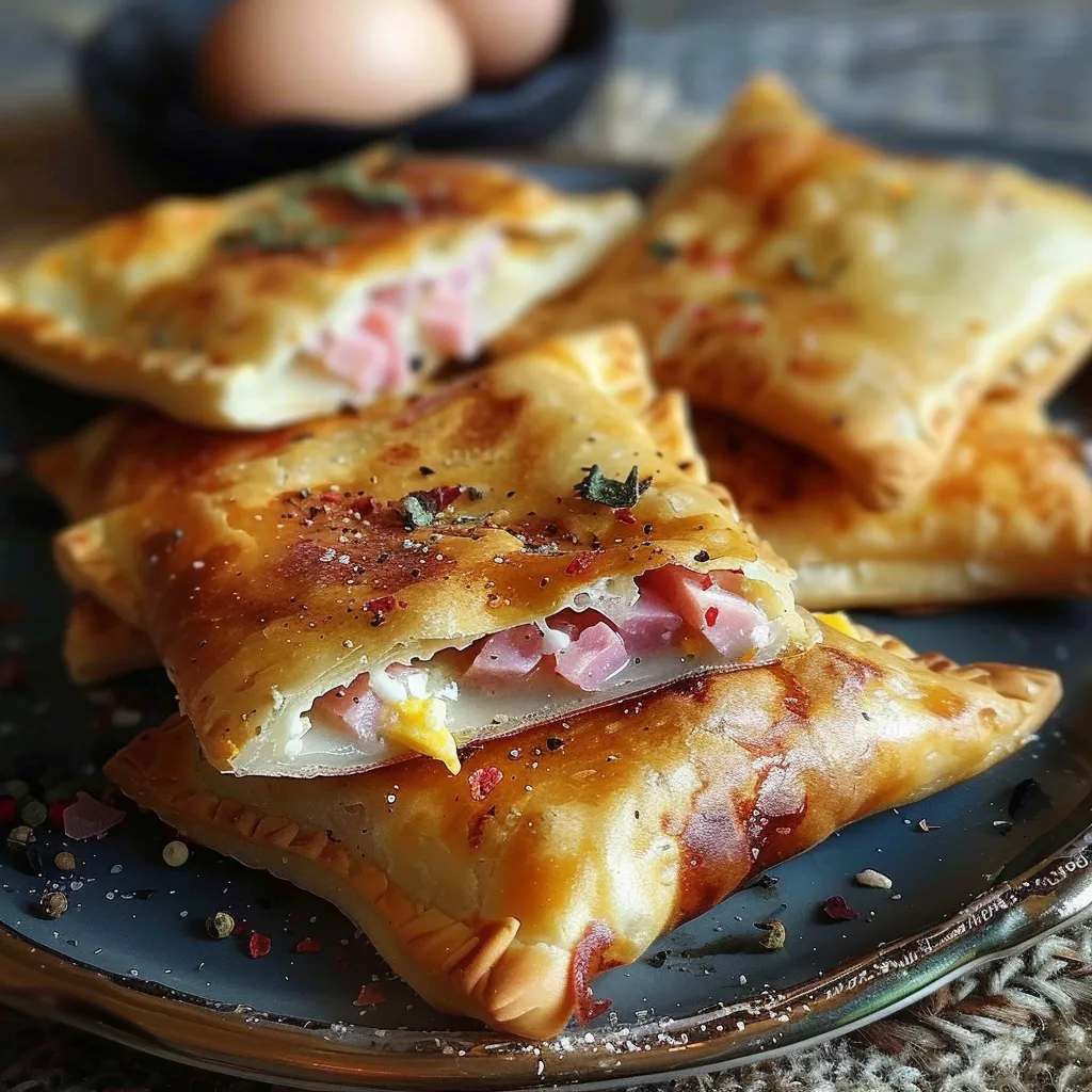 Bricks au Jambon et Fromage Frais aux Herbes