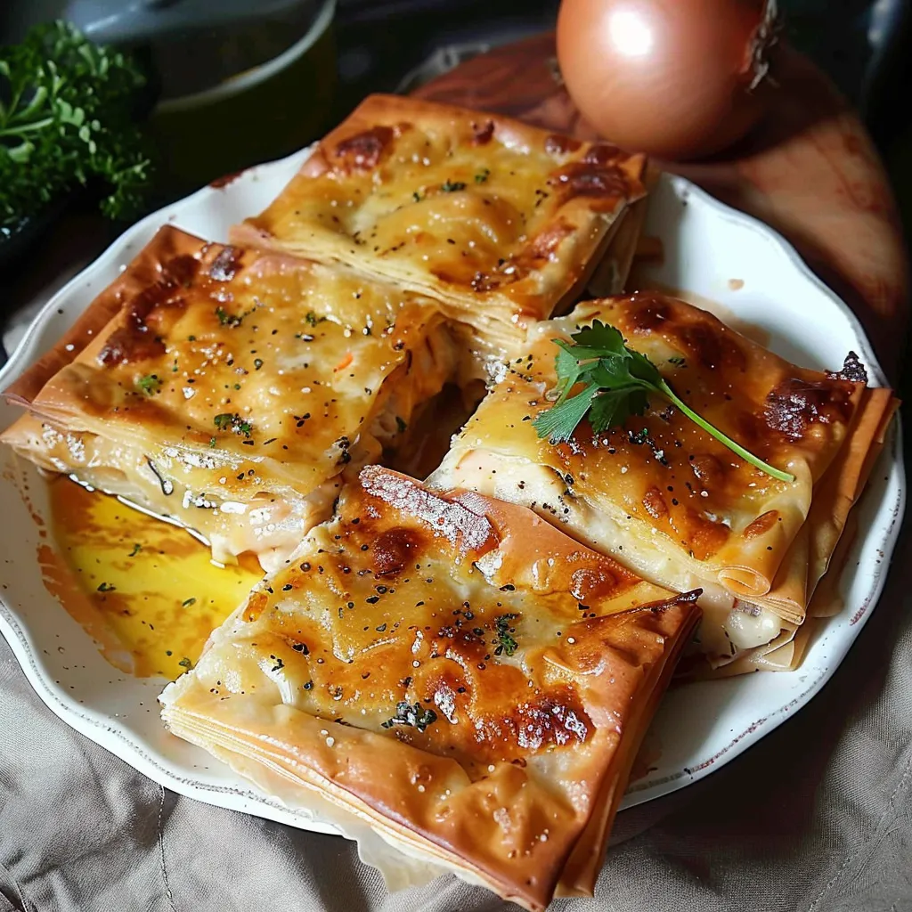 Bricks Parisiennes au Poulet et Comté
