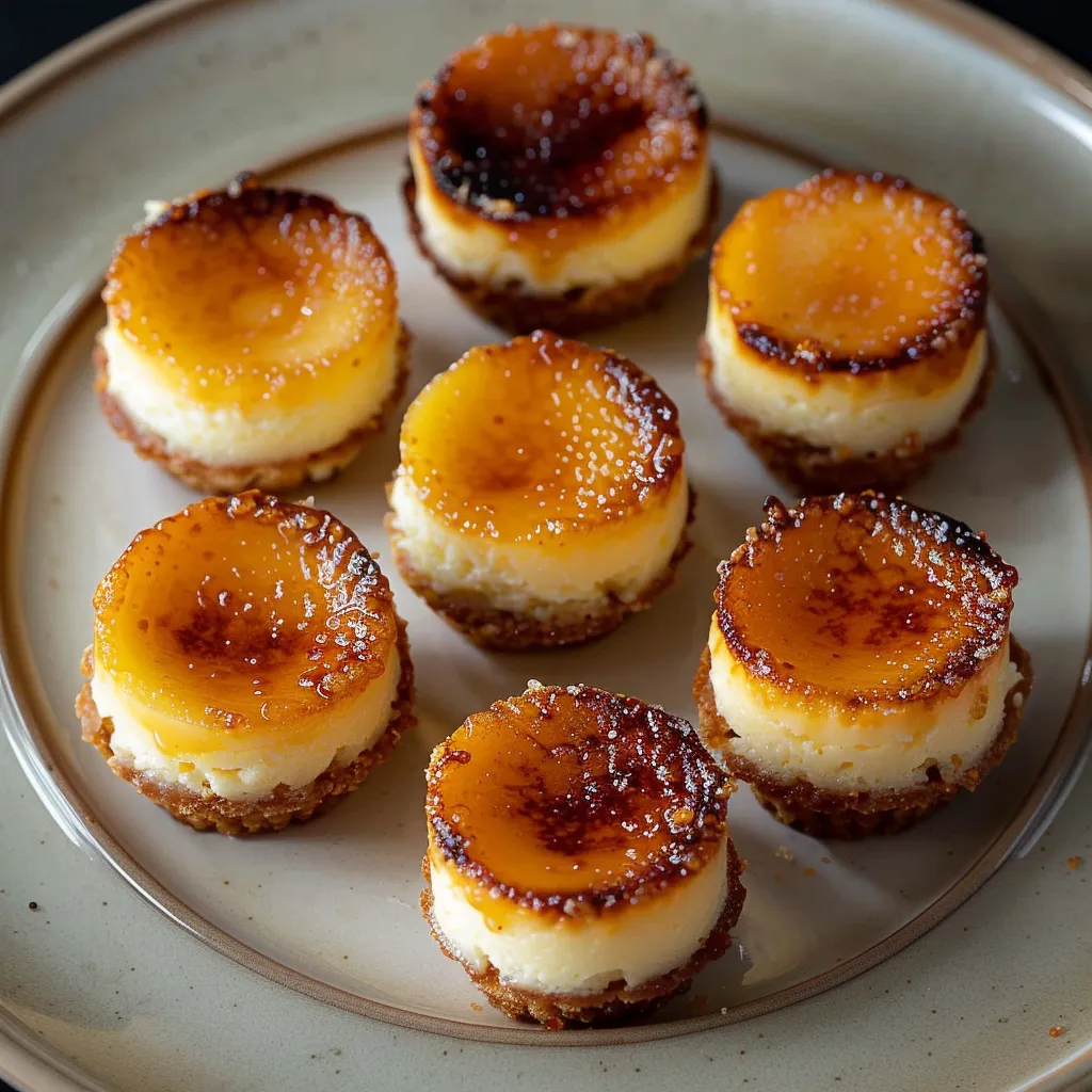 Mini-Cheesecakes façon Crème Brûlée