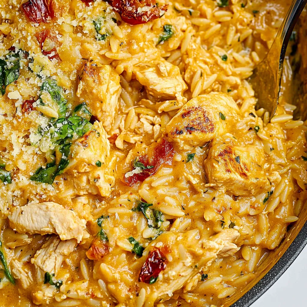 Recette de Poulet à l'Orzo
