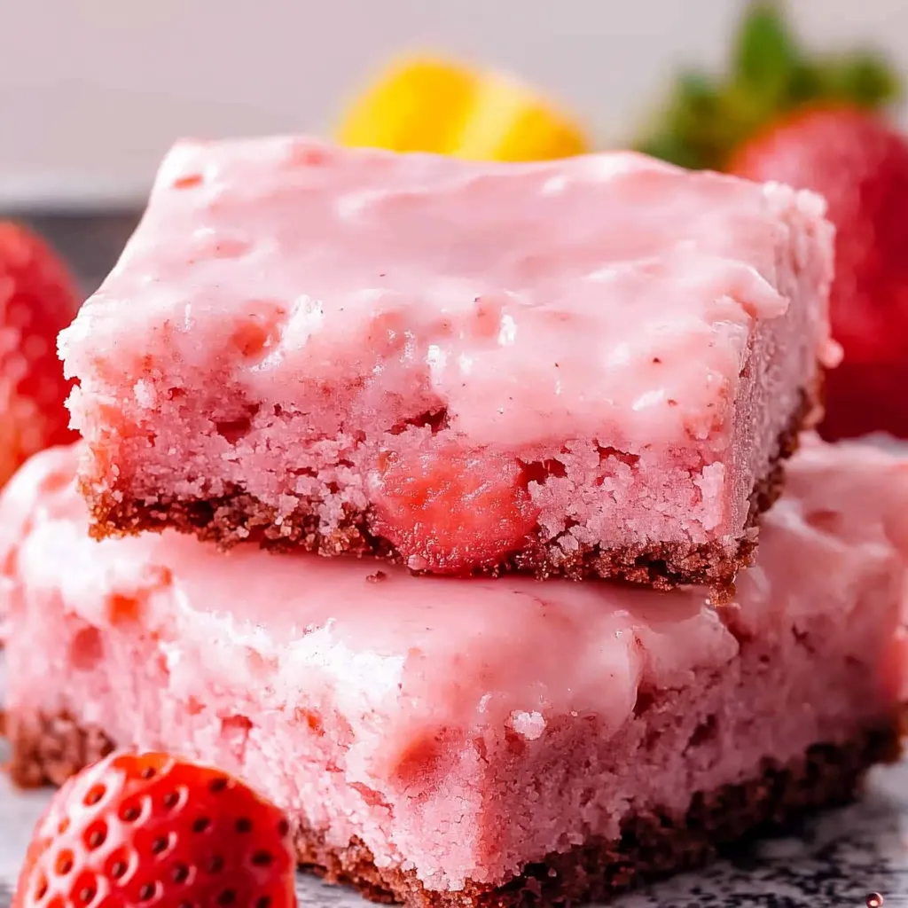 Recette Facile de Brownies aux Fraises