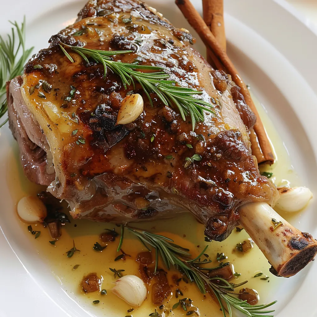 Gigot de Sanglier Miellé à la Moutarde