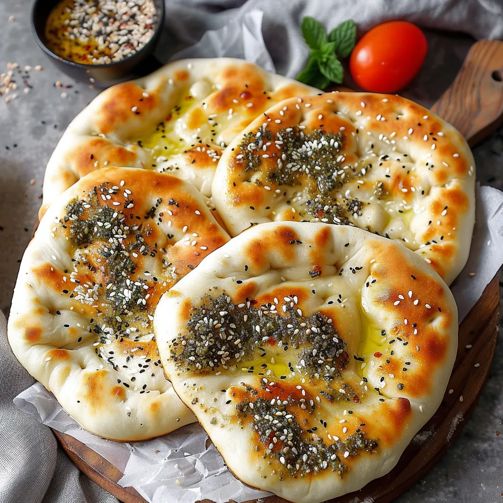 Man'ouché au Za'atar et Fromage