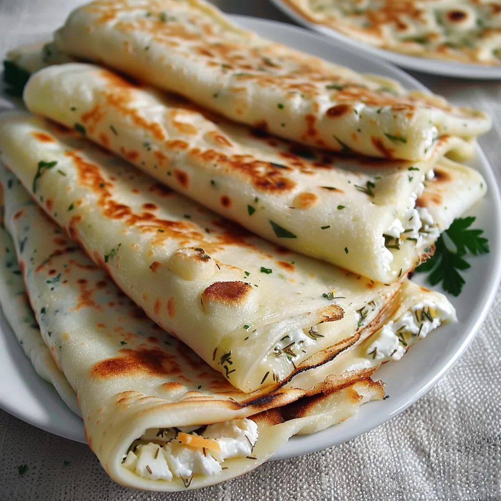 Gözleme au Fromage - Authentique Recette Turque