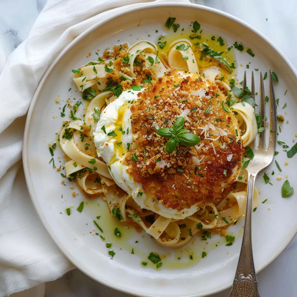 Burrata Panée Croustillante