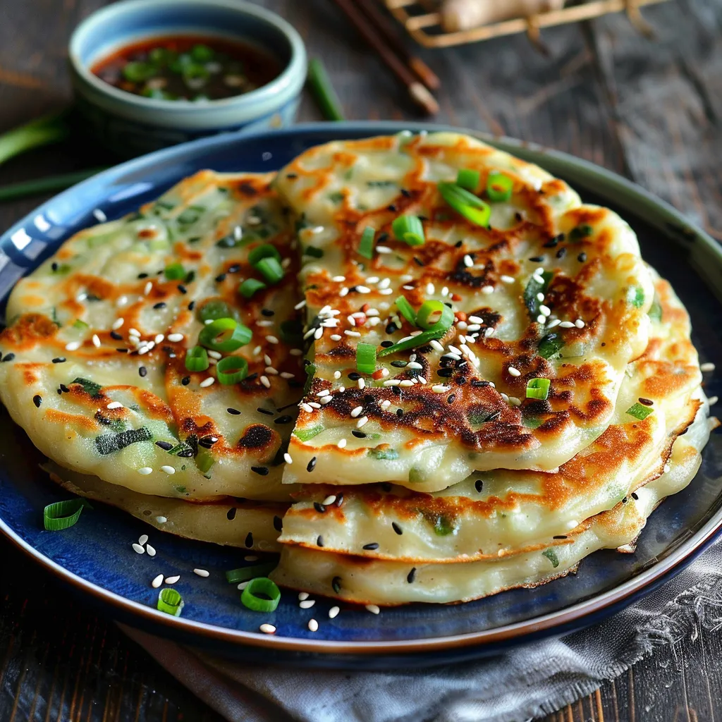 Pancakes aux Poireaux - Version Française