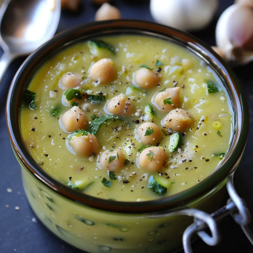 Velouté de Courgettes aux Pois Chiches
