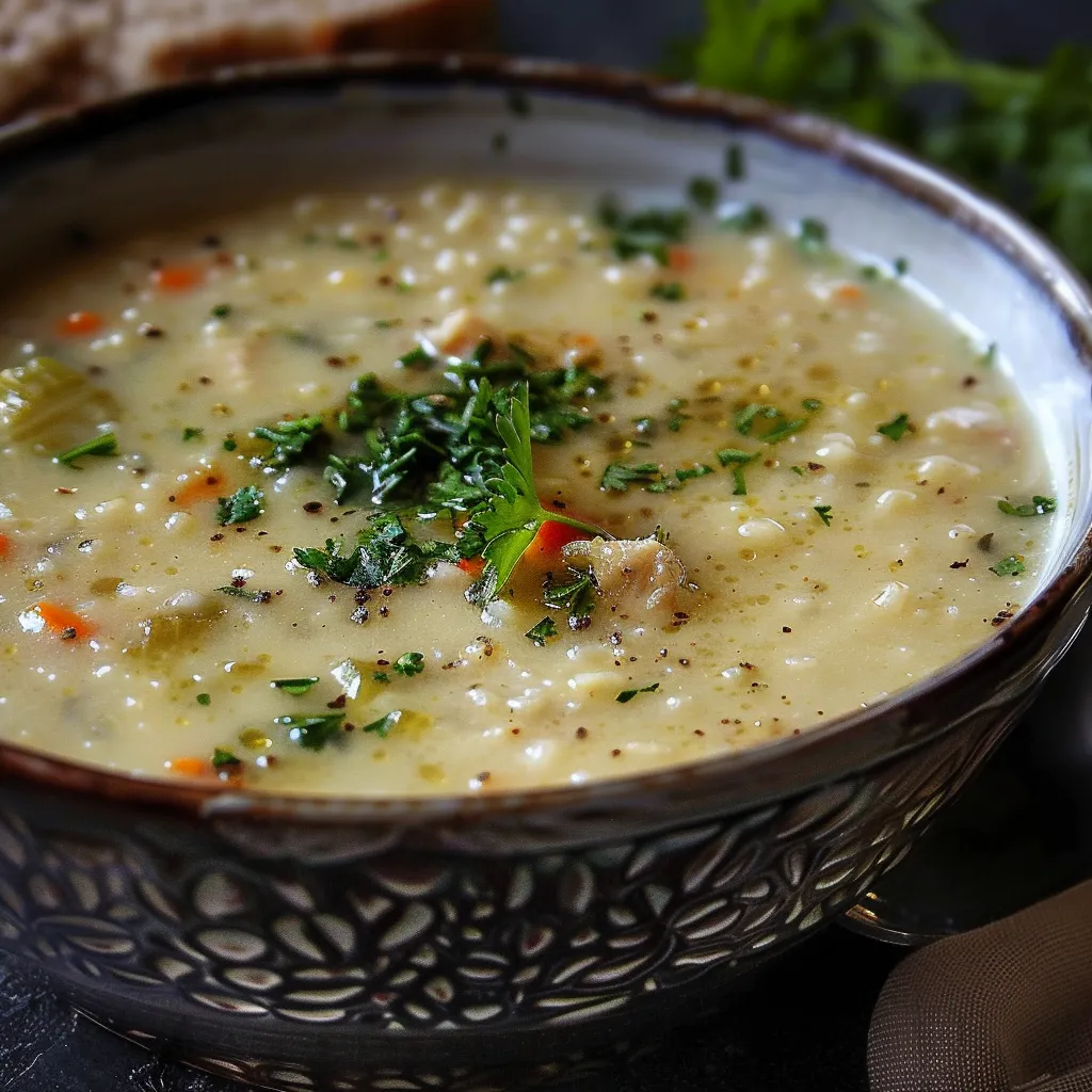 Soupe Iranienne à l'Orge et au Poulet