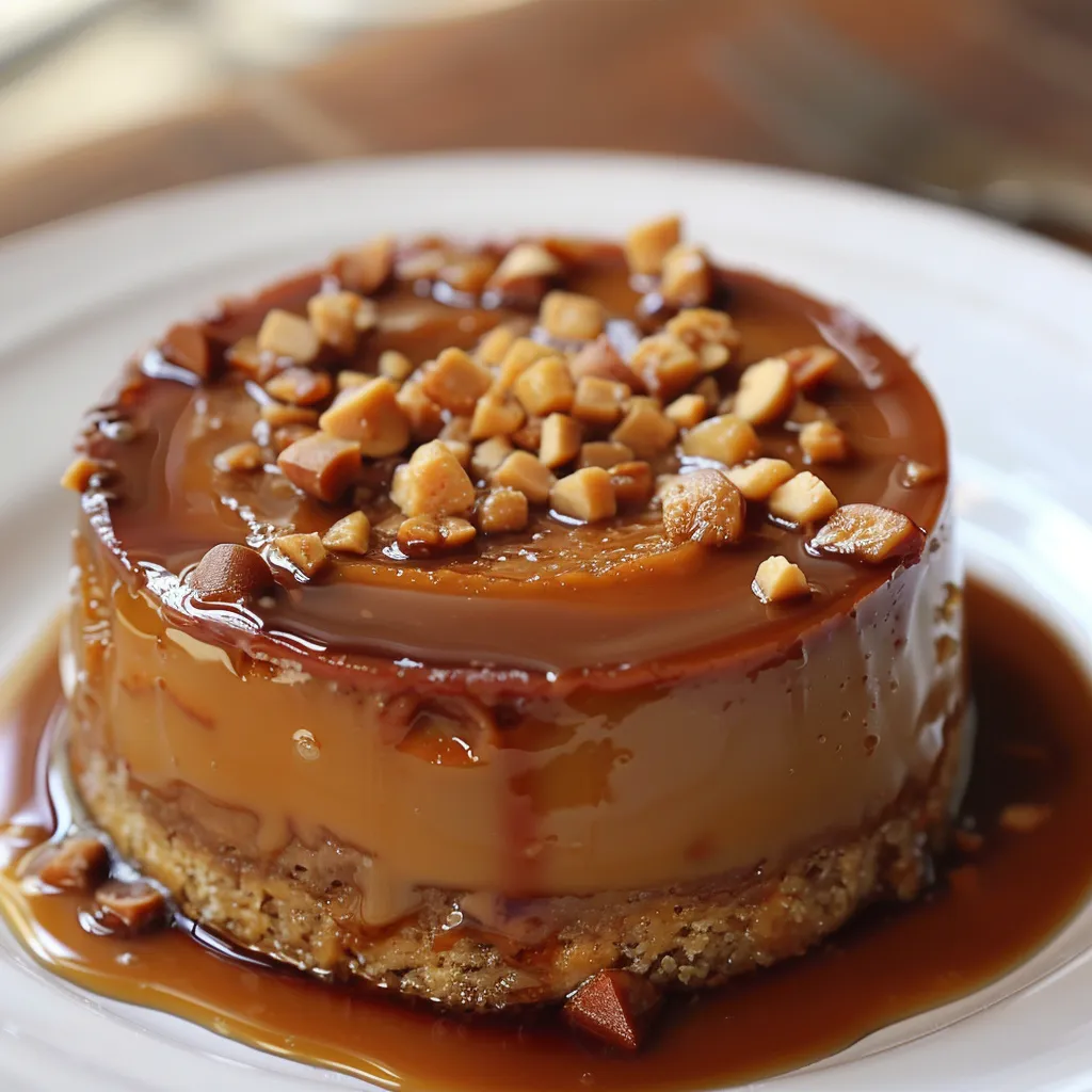 Flan au Beurre de Cacahuète - Version Allégée