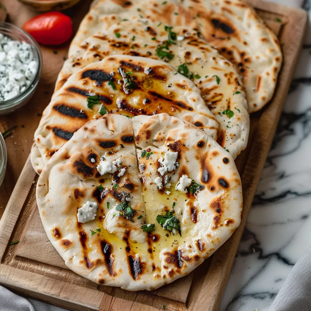Pain pita traditionnel grec fait maison