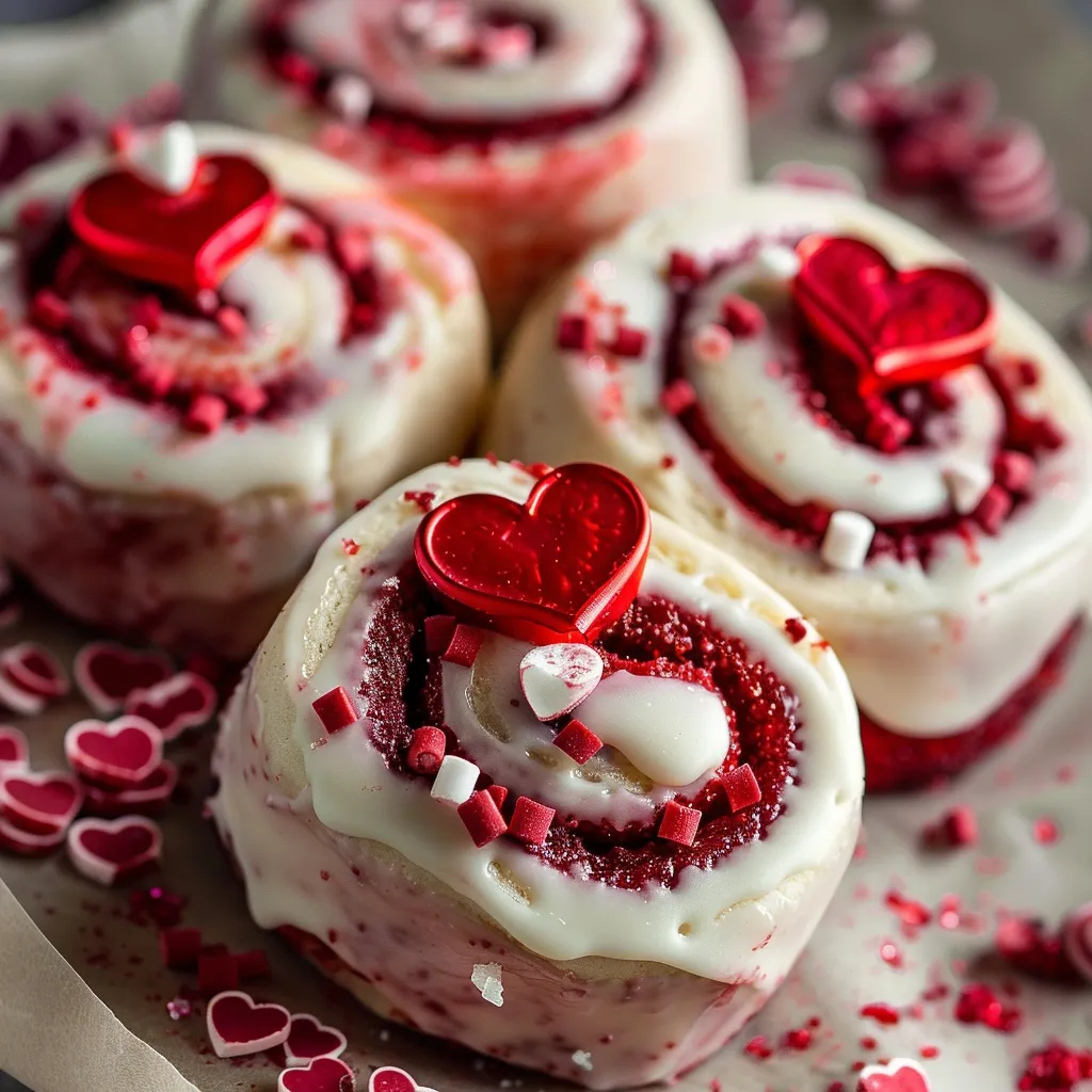 Spirales à la Cannelle Red Velvet - Spécial Saint-Valentin