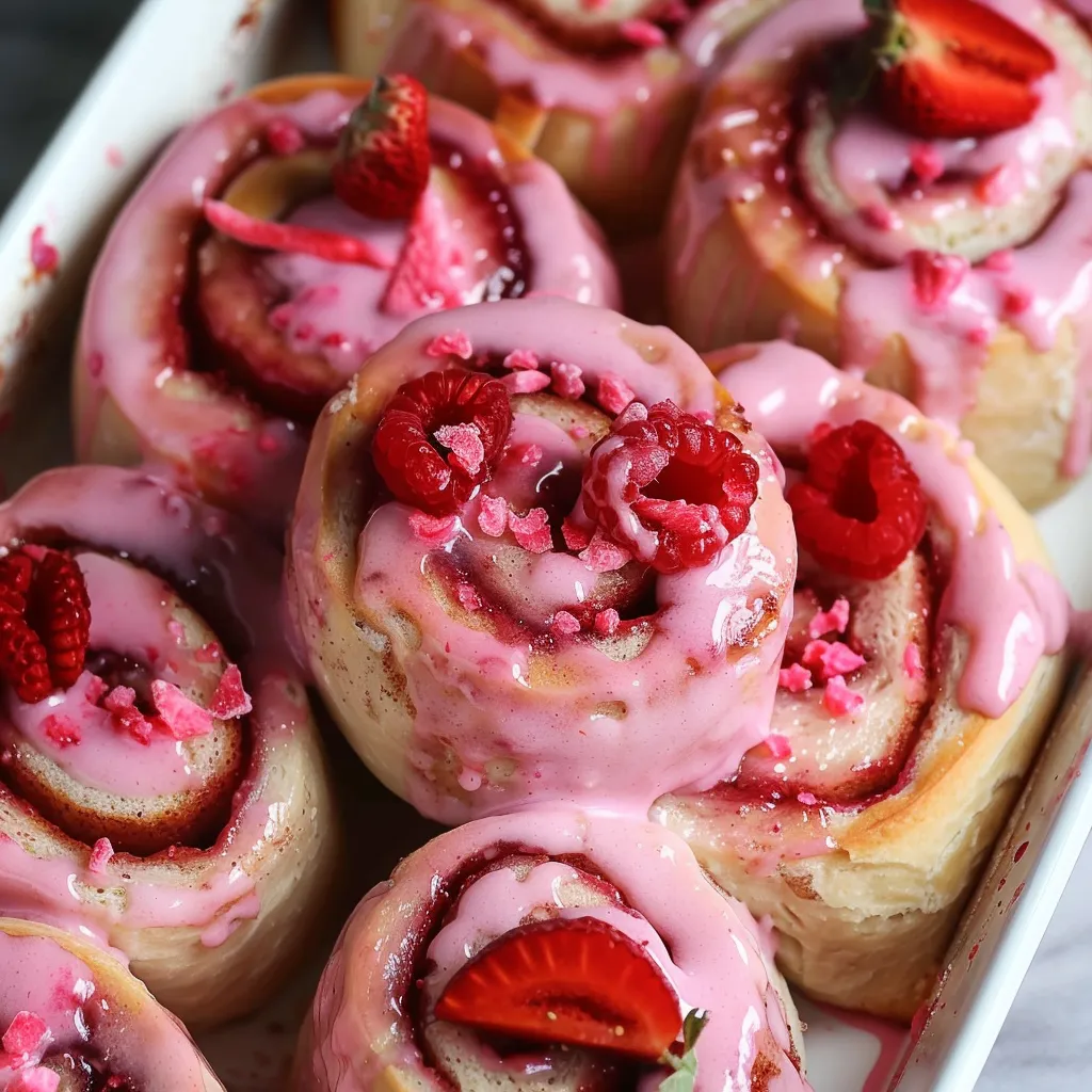 Brioches Spiralées aux Fraises - Version Végane