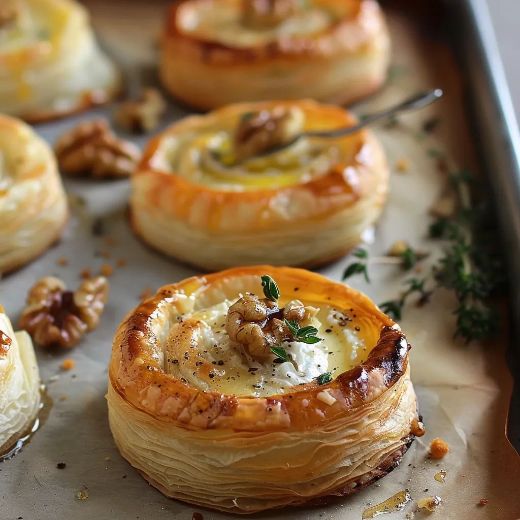 Bouchées Feuilletées au Fromage Frais simple