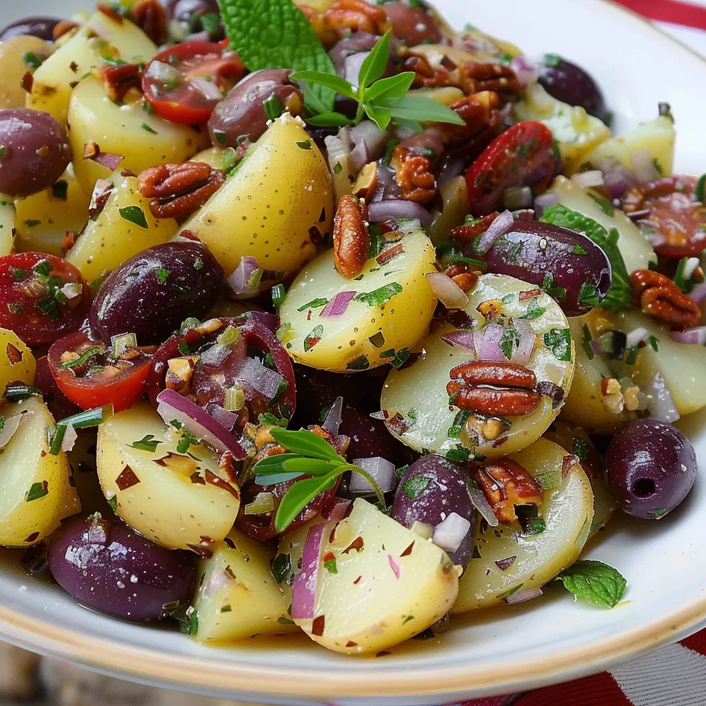 Salade méditerranéenne aux pommes de terre style grec