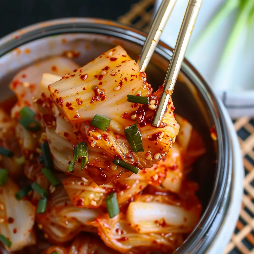 Kimchi fait maison pour une digestion équilibrée