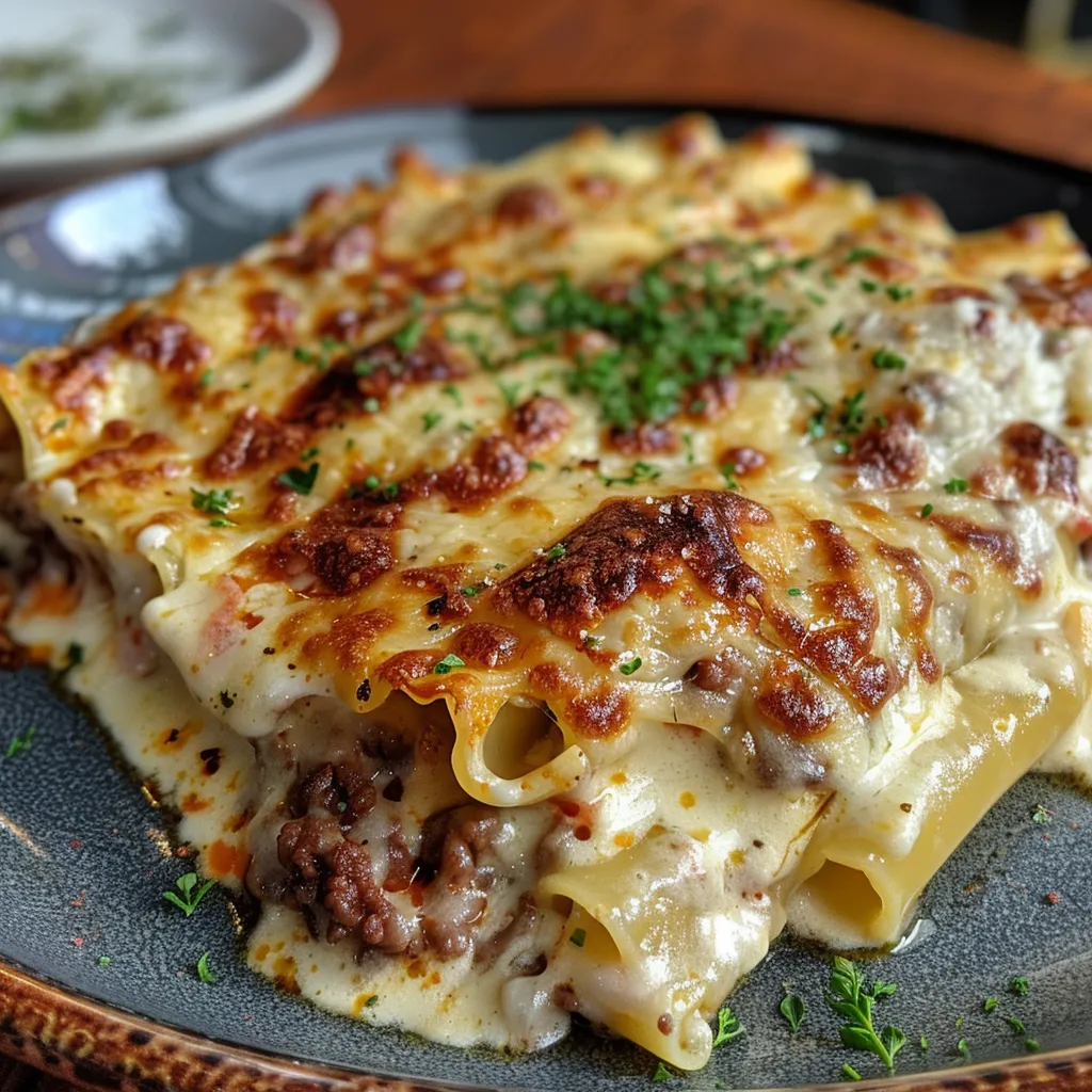 Recette de Cannellonis Farcis à la Viande - Plat Familial