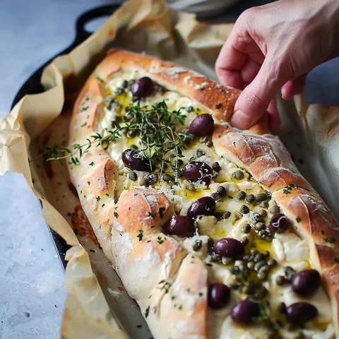 Pain moelleux aux Olives et Fromage
