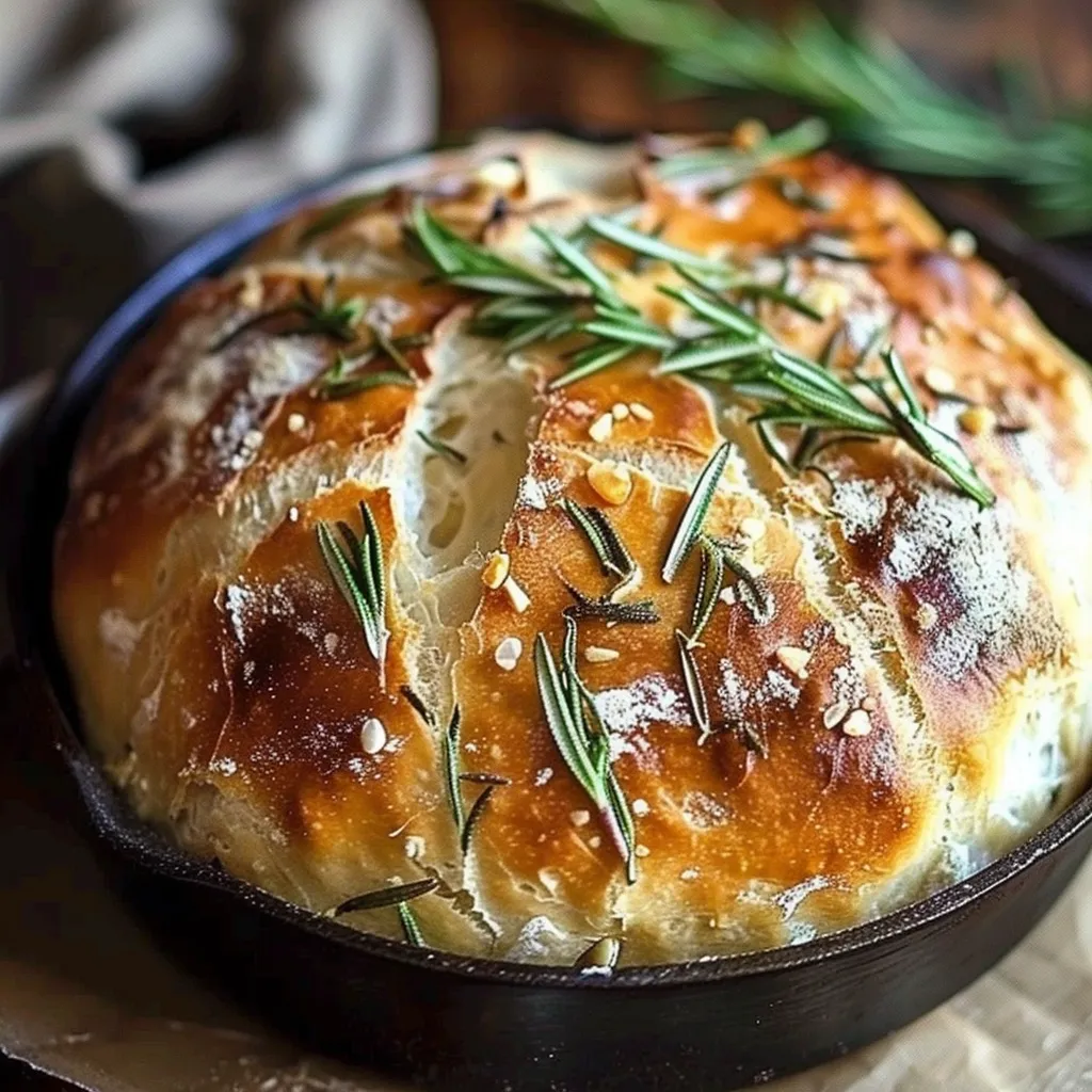 Pain Maison au Romarin et Ail