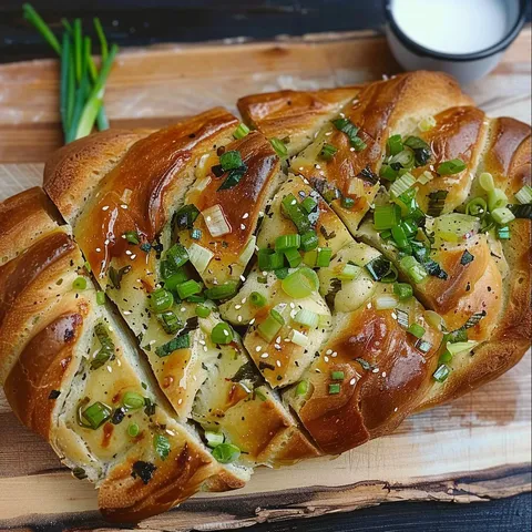 Pain Moelleux à l'Ail et Oignons