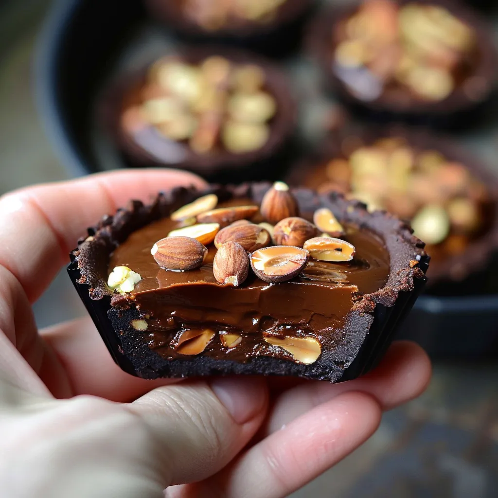Tartelettes au chocolat et noix