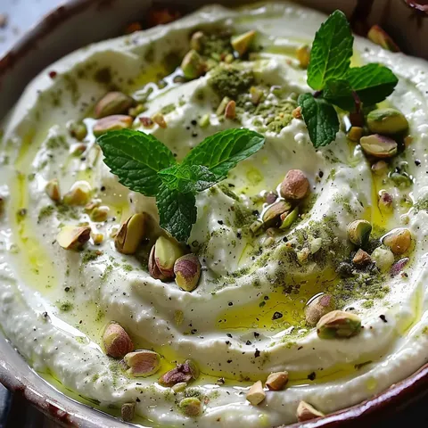 Feta à la menthe et pistaches