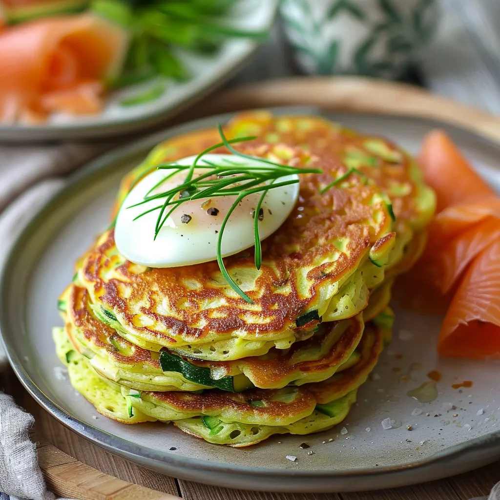 Pancakes courgette moelleux