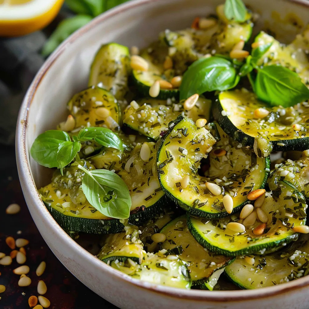 Courgettes délicatement parfumées au citron et à l’ail version Ottolenghi
