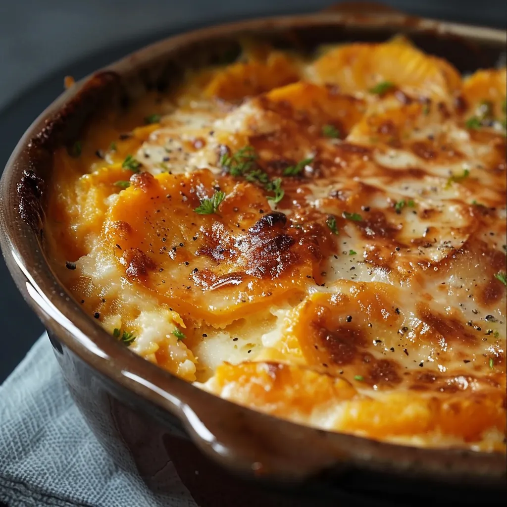 Gratin de Patate douce - Recette facile et savoureuse